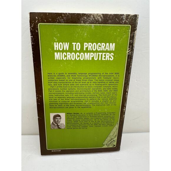 How To Program Microcomputers William Barden Jr. 1977 First Edition PB - Picture 3 of 3